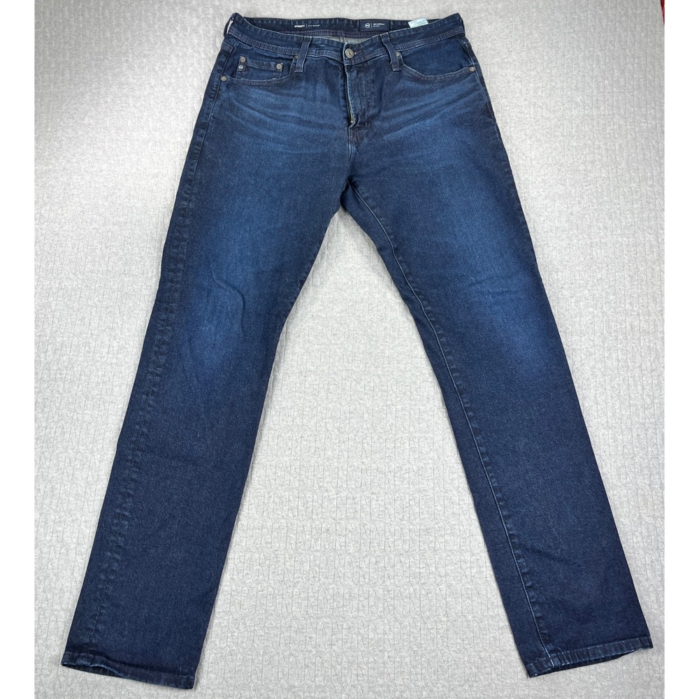 AG Adriano Goldschmied Everett Jeans Men 33x32 blue Dark Wash Slim Straight